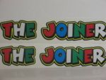 VALENTINO ROSSI  THE JOINER X 2 STICKERS 12cm x 2cm