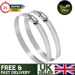 Metal hose Clip Clamp 4" to 6" Diameter Flexible Ducting Hose Pipe Ventilation