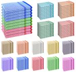 100X Big Mono Check Wonderdry Tea Towels Set Cotton Cleaning Kitchen Dish Cloths