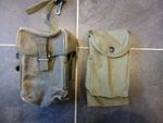 Us Vietnam M56 Webbing Ammo Pouches Used