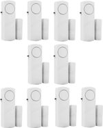 Wireless Door Window Alarm Set 10 Pack Magnetic Contact Sensor Home Security