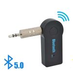 Bluetooth 5.0 AUX Adapter 3.5mm Jack Car Receiver Wireless Hands-Free Mic