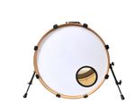 RockSolid  20" or 22" White Smooth Bass Drum Head Skin + 6" Fitted Black  O Ring