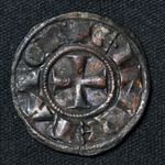 Italy, Sicily, Henry VI & Costanza, 1194-1197, BI Denier, Messina, MEC 14.483