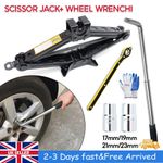 ✅2.5T Scissor Jack + Extendable Wheel Wrench Brace Socket Car Van Tire Hand Tool