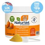 NaturVet Pumpkin Powder for Cats A Healthy Stool Consistency 225g