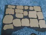 17 MDF bases for scenic Basing for wargames  irregular shaped Bolt Action FOW