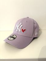 New Era Women's 9Forty Cap Logo, New York Yankees Lilac Heart Baseball Hat