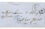 Caribbean Maritime Spanish Colonies *STEAMSHIP 20* Letter N.York USA 1860s BF68