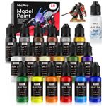 Nicpro 18 Colors Model Paint Set, 20ml Ready to Use Modeling Acrylic Paints