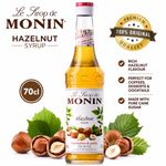 MONIN Hazelnut Syrup 70cl Coffee Flavouring Cocktail Barista Pure Cane Sugar