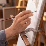 Easel Hand Rest Support Bar, Anti-Smudge Hand Artist Hand Support Bridge