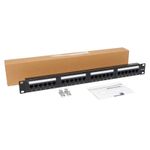 24 Port CAT6 Network Patch Panel - CAT6 UTP 1U Rack Mountable cat 6 patchpanel