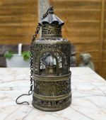 Chinese Antique Paktong reticulated Opium Oil Lamp Superb c19th QING