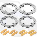 Front & Rear Brake Discs Rotors Pads For Yamaha YXZ1000R YXZ 1000R EPS 2019-2024