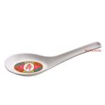 Chinese Melamine Soup Spoon - Red Longevity Lucky Pattern