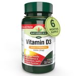 Natures Aid Vitamin D3 1000iu – High Strength 180 count (Pack of 1)