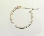 Mens Single 925 Sterling Silver 15mm Hoop Earring   me003