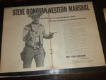 Steve Donovan, Western Marshal Rare Original 1955 Promo Poster Ad Framed! #2