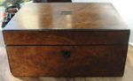 Victorian Burr Walnut Writing Slope - Antique Box - For Restoration / Repair