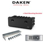 DAKEN Toolbox JUST 900 x 367 x 450 With BRACKETS 4x Truck Storage Box Tool Box