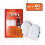 80 PCS of Top Heat Toe Warmer - 40 Pairs - 8+ Hours Warm Toes - Air Activated