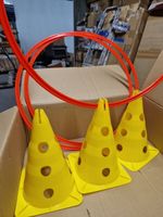 PET AGILITY TRAINER SET FOR DOGS X 3 NEW IN BOX 3 CONES 3HOOPs