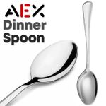 6Pc Stainless Steel Table Spoons Mirror Polished Dinner Soup Cutlery UK Set of 6