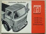 AUSTIN FJ TRUCKS Commercial Vehicle Sales Brochure c1966 #2277/A K100 K160 K360