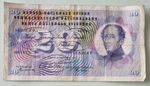 1955 Switzerland 20 Franc Note 8F 004923