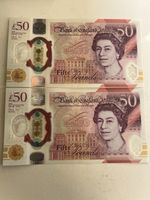Royal Mint 50 Great British Pound Note Queen Elizabeth II Edition Mint State