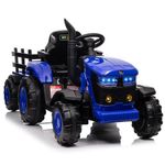12V Kids Ride on Tractor w/ Detachable Trailer Remote Control for Ages 3-8 years