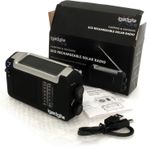 iGadgitz Xtra Wind Up, Solar, & USB Rechargeable Portable AM/FM Radio