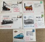 Postal History GB QE2 British Rail History 5 Interesting Covers