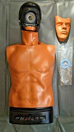 Ambu Man First Aid CPR Training Manikin Torso, Back Pack Style Carry Case,