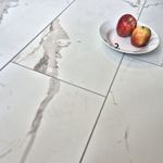 Vinyl Floor Tiles Vatican White Marble | SPC Click LVT | Hydro Loc with Underlay