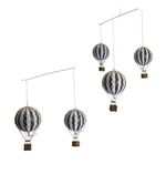 Authentic Models Flying Skies Hot Air Balloon Mobile - Black Stripe