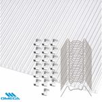4mm Polycarbonate Greenhouse Replacement Panels / Sheets + Glazing Clips W / Z