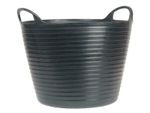 Faithfull Heavy-Duty Polyethylene Flex Tub 42 Litres Black FAIFLEX42B