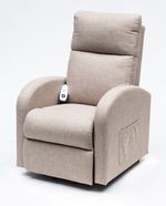 Rise & Recliner Chair Aidapt Canfield Oat Linen Electric Lift Single Motor