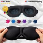 3D Eye Mask Sleep Soft Padded Blindfold Travel Sleeping Aid Cover Lightweight