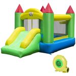 Kids Inflatable Bouncy Castle with Slide Blower Garden Bounce House Ages 3-10