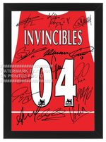 ARSENAL INVINCIBLES SQUAD SIGNED (PRINTED) PHOTO AUTOGRAPH PRINT FRAMED SHIRT