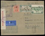 1941, CZECHOSLOVAKIA MILITARY UNIT IN EGYPT PIONEER FLIGHT COVER TO CHICAGO-RARE