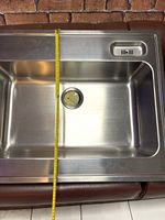 IKEA BOHOLMEN Brushed Stainless Steel Top Mount Single Bowl Sink 79x49cm