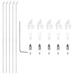 16pcs 1.2x200mmZ Push Rods Parts Nylon Control Horns for RC Airplane Plane