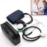 Aneroid Sphygmomanometer Adult Cuff Blood Pressure Monitor Dual Head Stethoscope
