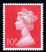 1970 - 1972 10p Cerise SG 829 Large Format Machin Definitives Unmounted Mint MNH