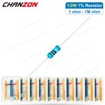 100Pcs 1/2W 1/2 Watt 0.5W 1% Metal Carbon Film Resistor Resistance 1ohm - 1M ohm