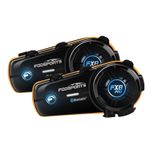 2x FX8 PRO Bluetooth Motorcycle Helmet Intercom Motorbike Headset 2000M 10-way